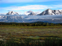 Mountain view Idaho Yellowstone and Grand Teton National Parks Bike Tour