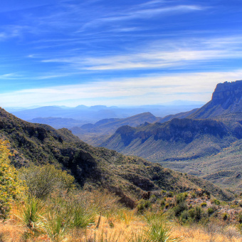 mountains in Big Bend National Park Bike Tour in Texas