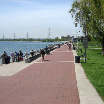 Burlington, Ontario Canada from the Bike Tour Around Lake Ontario