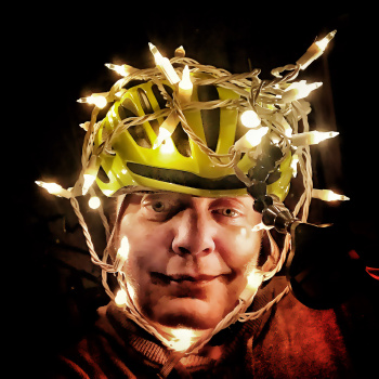 Keep your head looking safe and bright in a bicycle helmet.