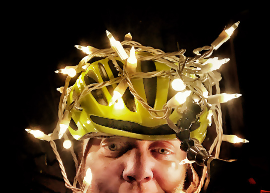 Keep your head looking safe and bright in a bicycle helmet.