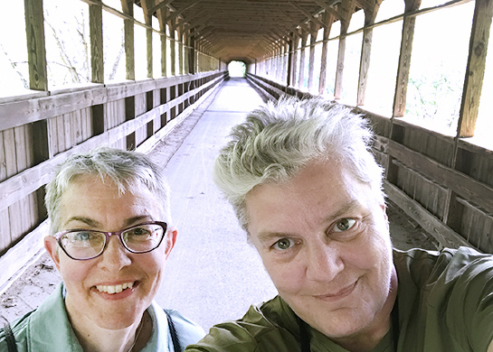 Karen and Annette on the Great Allegheny Passage