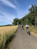 Cotswolds cyclists on path vertical