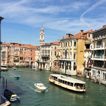 Town view during Italy Bike and Barge Bike Tour