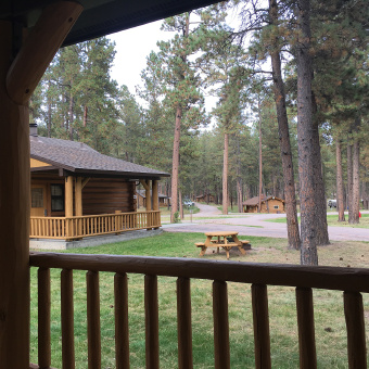 cabin view South Dakota Bike Tour