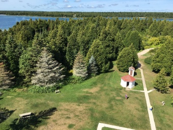 Lighthouse view Wisconsin Door County Bike Tour