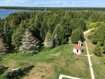 Lighthouse view Wisconsin Door County Bike Tour