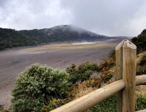 foggy view during Costa Rica Bike Tour