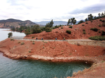 Water side bike path Morocco Bike Tour