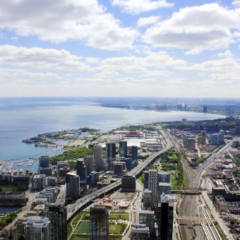 Toronto from the Bike Tour Around Lake Ontario