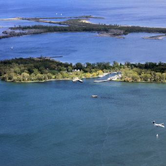 Toronto Islands from the Bike Tour Around Lake Ontario