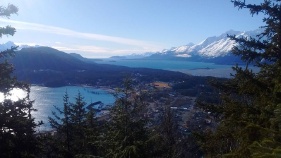 Scenery of Town and Water Alaska from WomanTours bike tour