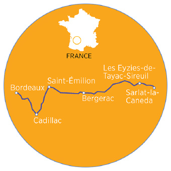 France: Bike Tour, Dordogne Castles, Caves and Wines