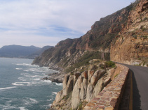 Bike path along coast South Africa Bike Tour