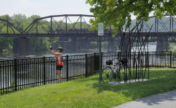 Bridge and river view during Epic Bike Tour