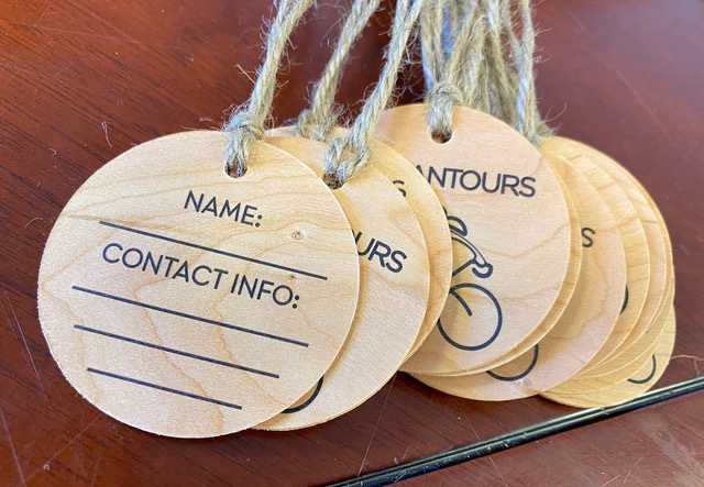 WomanTours Bike Tour Luggage Tags