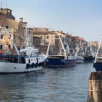 Canal way port during Italy Bike and Barge Bike Tour