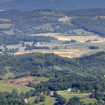 Mountain Top View Blue Ridge Bike Tour