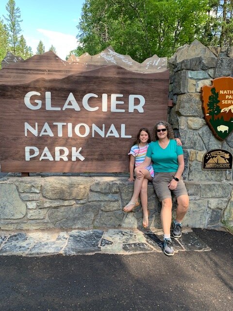Bike Tour Guide Denise Purdue and her granddaughter Journey at Glacier National Park