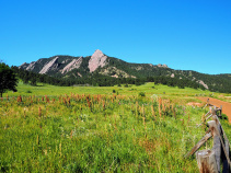 mountains in the Boulder Bike Tour in CO