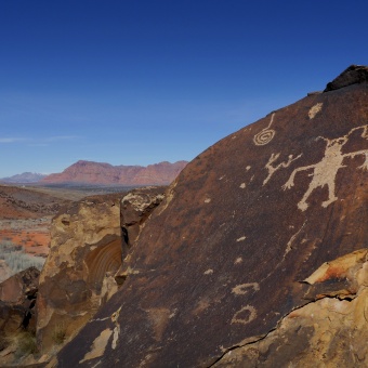 Rock tatoo near St. George, Utah