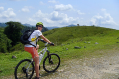 Cyclist during Costa Rica Bike Tour