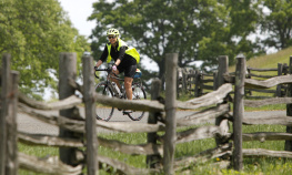 Rider During Blue Ridge Bike Tour