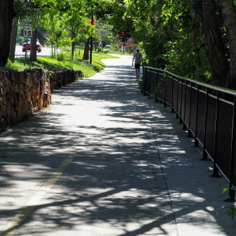 bike path from the Boulder Bike Tour in CO