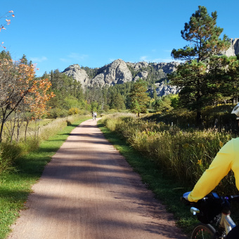 Bike path South Dakota Bike Tour