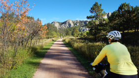 Bike path South Dakota Bike Tour