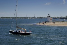 Sailboat and water view Massachusetts Island Hopper Bike Tour