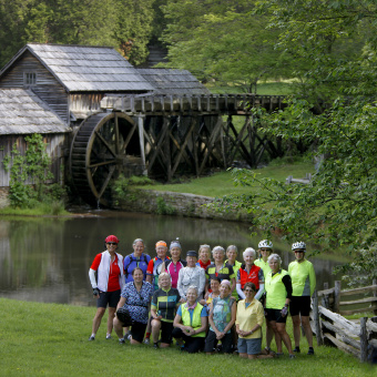 Group Photo Blue Ridge Bike Tour