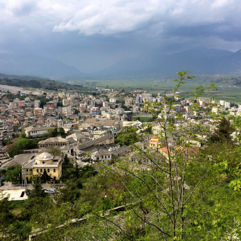 City during Albania Bike Tour