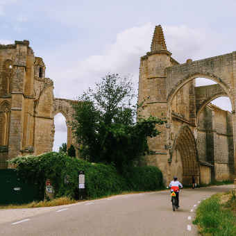 old ruined seen during Spain Camino de Santiago bike tour