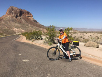 cyclist from Big Bend National Park Bike Tour in Texas
