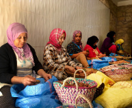 Basket weaving Morocco Bike Tour