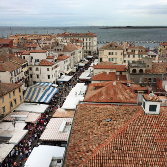 City life and view during Italy Bike and Barge Bike Tour