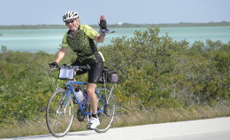 Cyclist during Florida Everglades and the Keys Bike Tour