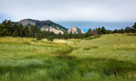 mountains in the Boulder Bike Tour in CO