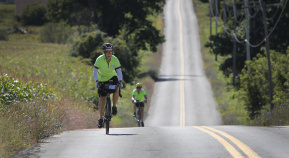 2 Cyclist on road Cooperstown Bike Tour