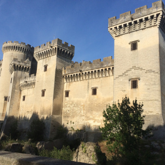 small castle seen during France Bike Tour