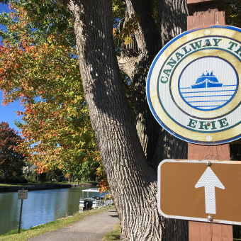 Erie Canal Trail from the Bike Tour Around Lake Ontario