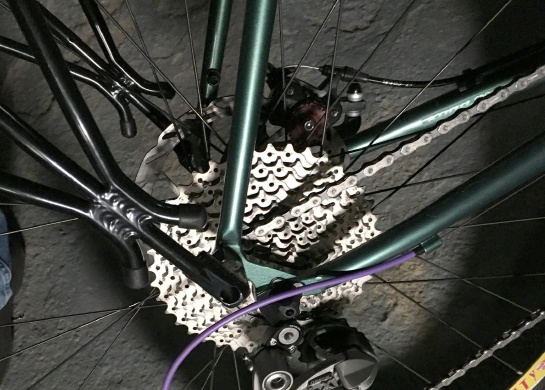 rear derailleur on bike