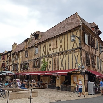 France Dordogne Village Square