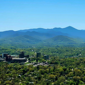 Mountains in Asheville, NC Bike Tour