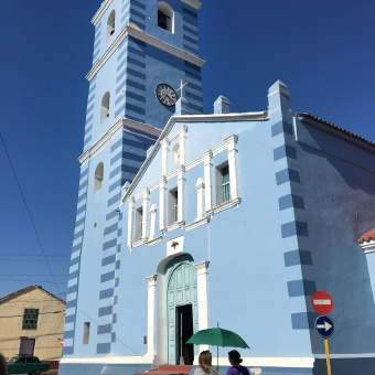 Cuban church on Cuba bike tour