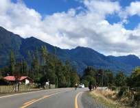 Lake and Volcano District from the Chile Bike Tour