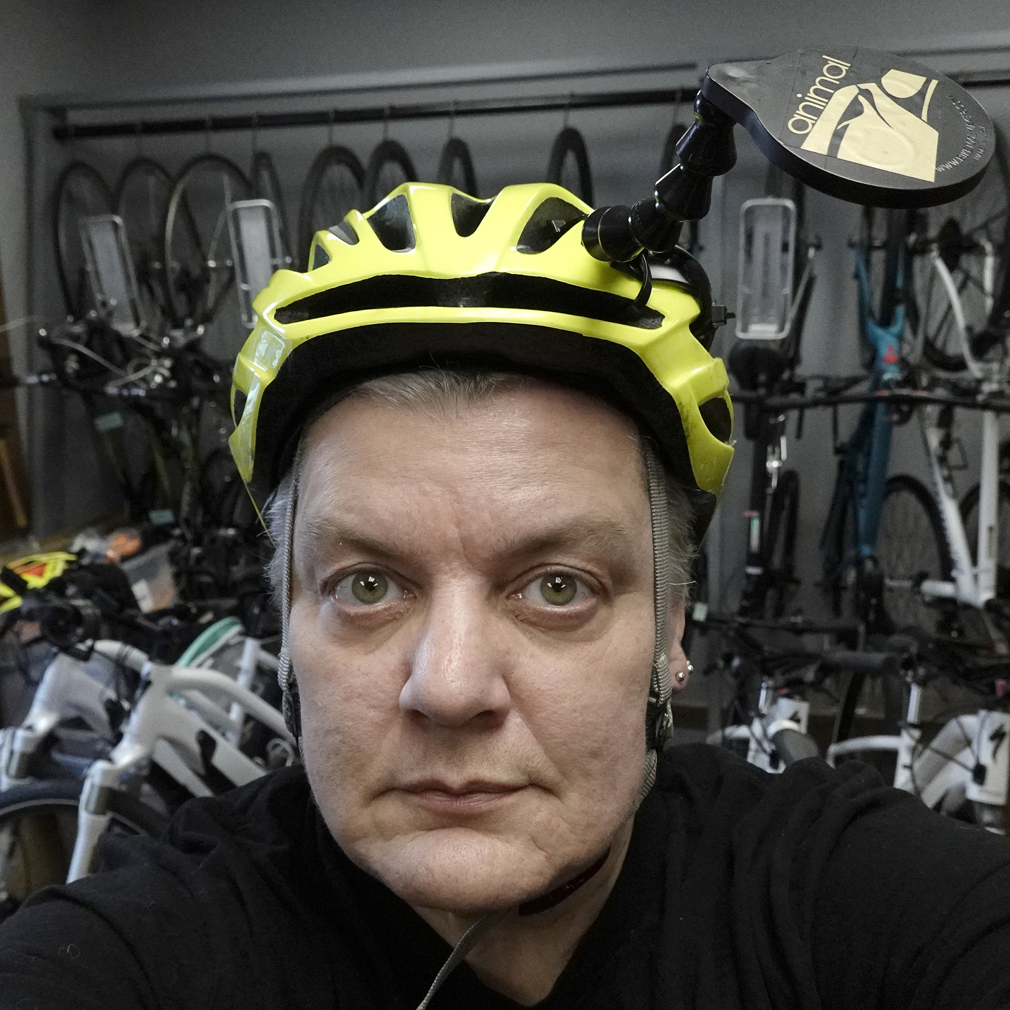 bike helmet too high