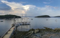 Dock Maine Acadia National Park Bike Tour