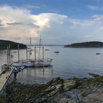 Dock Maine Acadia National Park Bike Tour